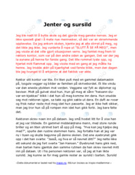 Jenter og sursild