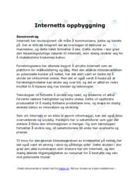 Internetts oppbyggning