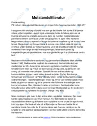 Motstandslitteratur