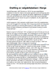 Drøfting av valgdeltakelsen i Norge