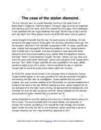 The case of the stolen diamond