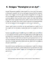 K. Småges “Renslighet er en dyd”