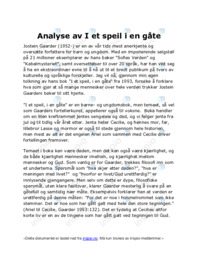 I et speil i en gåte | Analyse