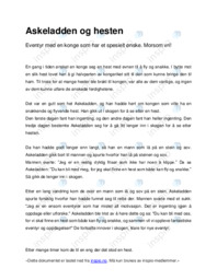 Askeladden og hesten