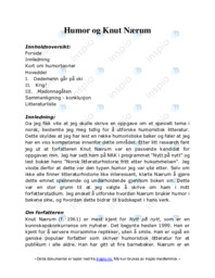 Humor og Knut Nærum