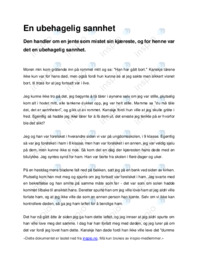 En ubehagelig sannhet