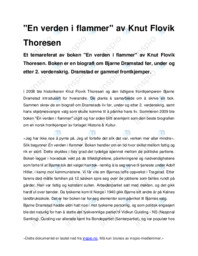 “En verden i flammer” | Knut Flovik Thoresen