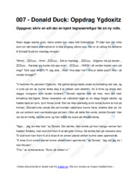 007 – Donald Duck | Oppdrag Ygdoxitz