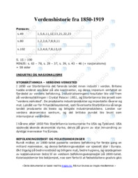 Verdenshistorie fra 1850|1919