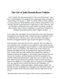 The Life of John Ronald Reuel Tolkien