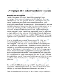 Overgangen til et industrisamfund i Tyskland