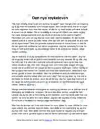 Den nye røykeloven