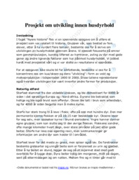 Prosjekt om utvikling innen husdyrhold