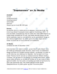 Snømannen | Jo Nesbø