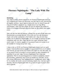 Florence Nightingale The Lady With The Lamp