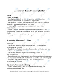 Atomkraft & andre energikilder