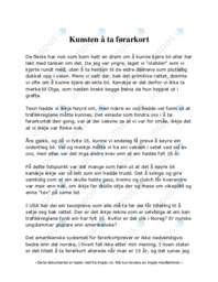 Kunsten å ta førarkort