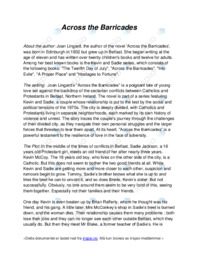 “Across the Barricades” | Joan Lingard