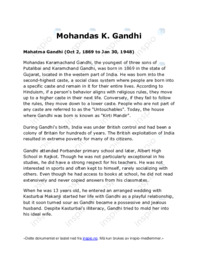 Mohandas K. Gandhi