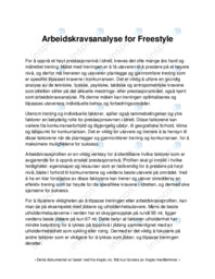 Arbeidskravsanalyse for Freestyle