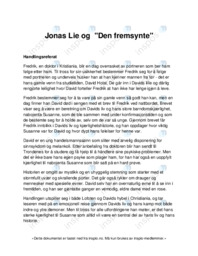 Jonas Lie og  Den fremsynte