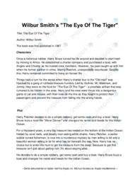 Wilbur Smith’s The Eye Of The Tiger