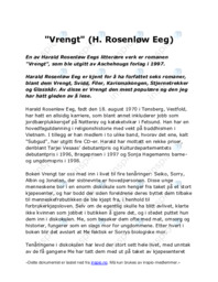 Vrengt | H. Rosenløw Eeg