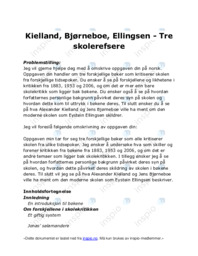 Kielland, Bjørneboe, Ellingsen | Tre skolerefsere