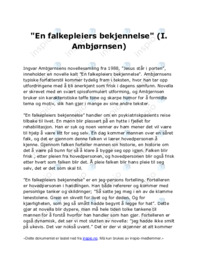 En falkepleiers bekjennelse