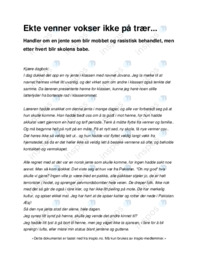 Ekte venner vokser ikke på trær