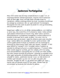 Jødenes forfølgelse