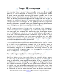 Farger i klær og mote