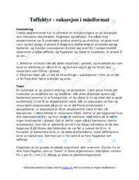 Tøffeldyr – suksesjon i miniformat