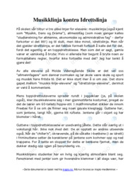 Musikklinja kontra Idrettslinja