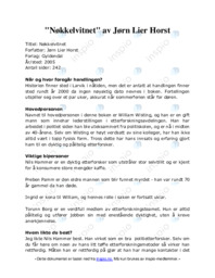 Nøkkelvitnet av Jørn Lier Horst