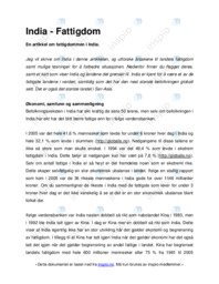 India | Fattigdom