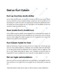 Død av Kurt Cobain