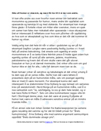 Humor bør vi le med