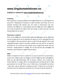 Reklameanalyse for www.ungdomstelefonen.no