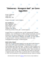 Keiseren | Kongers død av Conn Iggulden