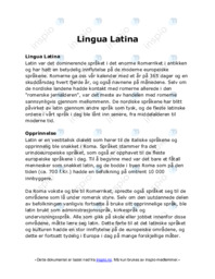 Lingua Latina
