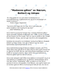 Madonna-gåten av Nærum, Botterli og Udnæs