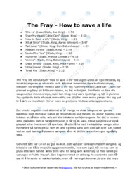 The Fray | How to save a life