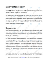 Marilyn Monroes liv