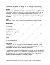 Disseksjon av hjerte- og lungeslag