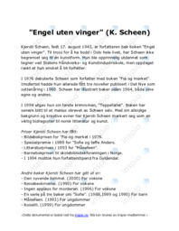 Engel uten vinger | (K. Scheen)