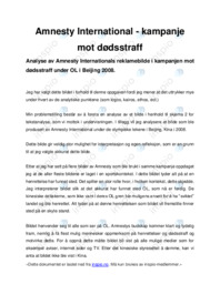 Amnesty International | Kampanje mot dødsstraff” på norsk.