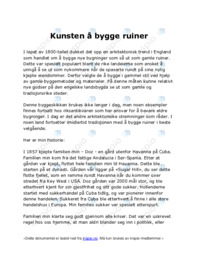 Kunsten å bygge ruiner