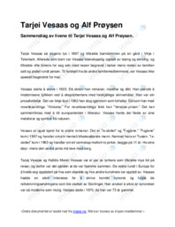 Tarjei Vesaas og Alf Prøysen
