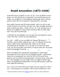 Roald Amundsen (1872-1928)